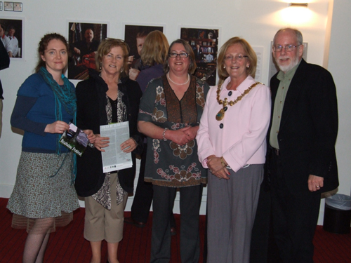 At Exhibition Launch Catherine Fanning, Maura Gilligan, Mary McDonagh, Mayor Rosaleen O'Grady and Photographer James Fraher